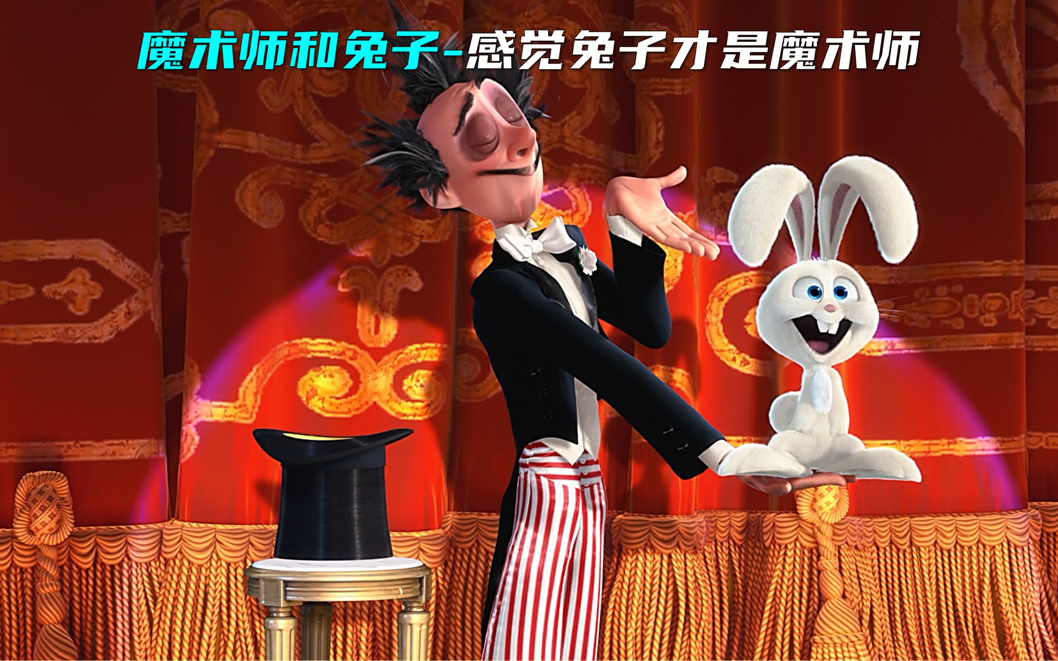 魔术师和兔子:全国知名的魔术师,竟被一只想吃胡萝卜的兔子,耍得团团