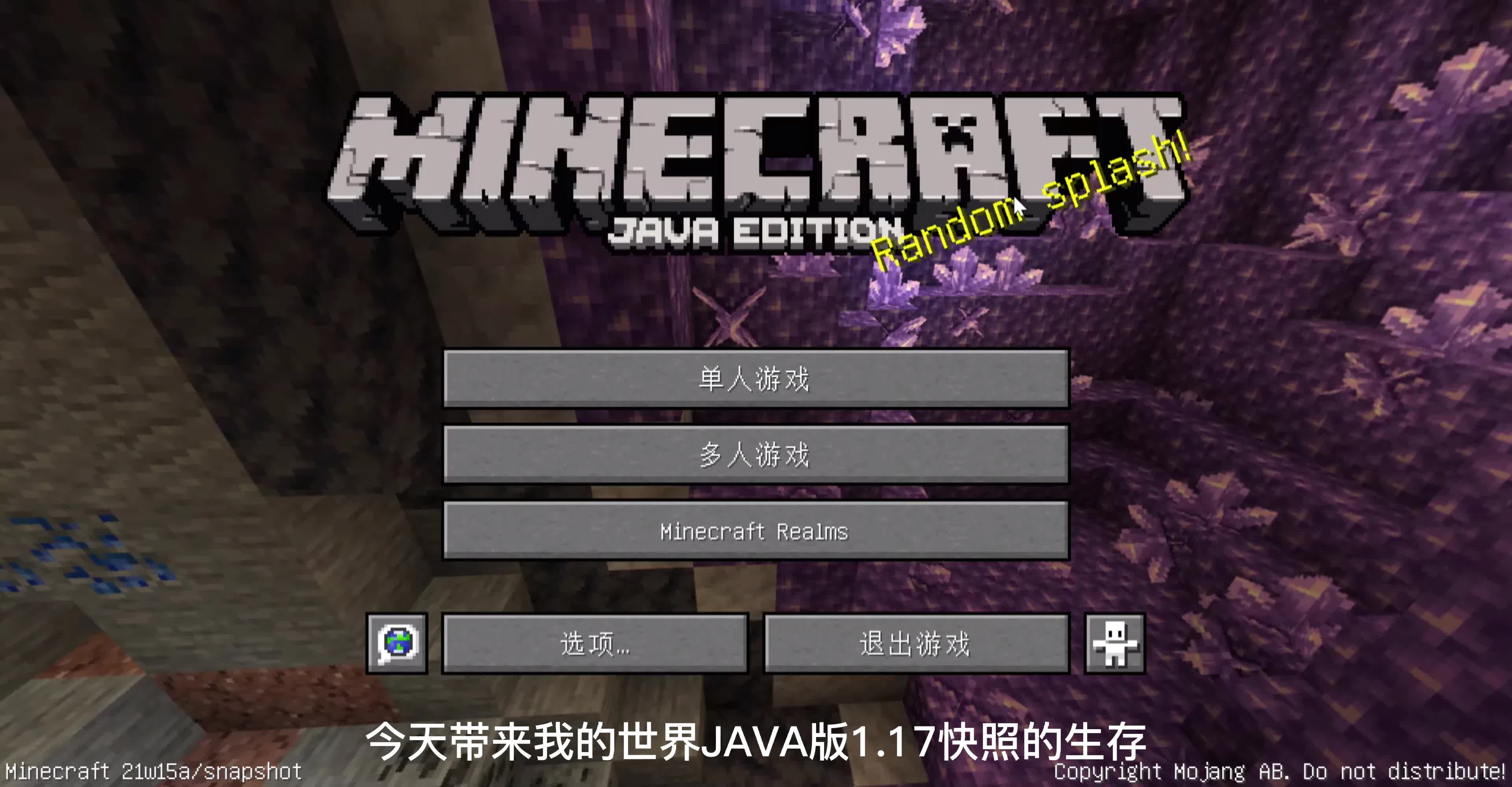 我的世界1.17快照生存第一期