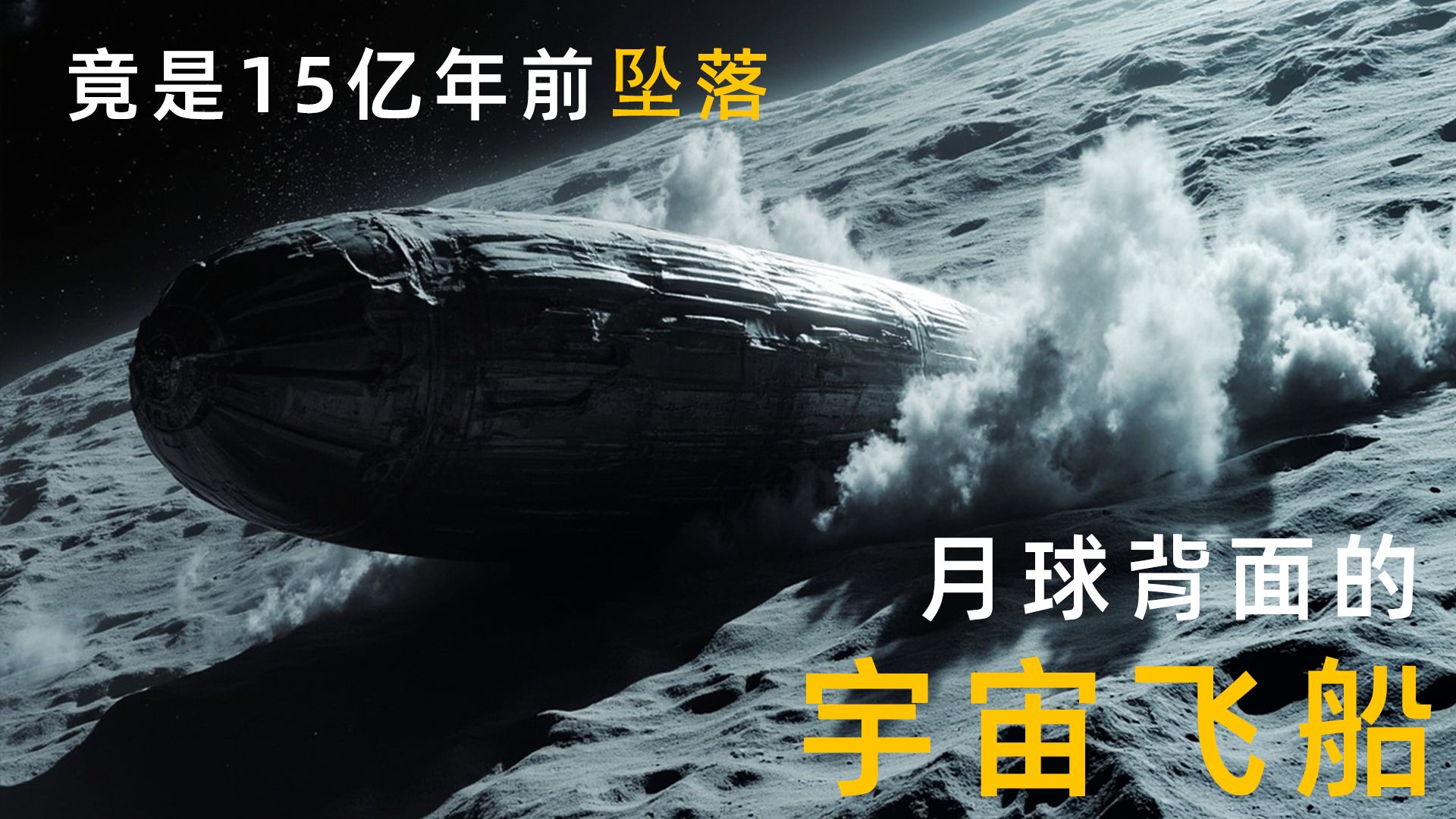 月球背面的宇宙飞船，竟然是15亿年前坠落的，驾驶员还是三只眼睛的美女？