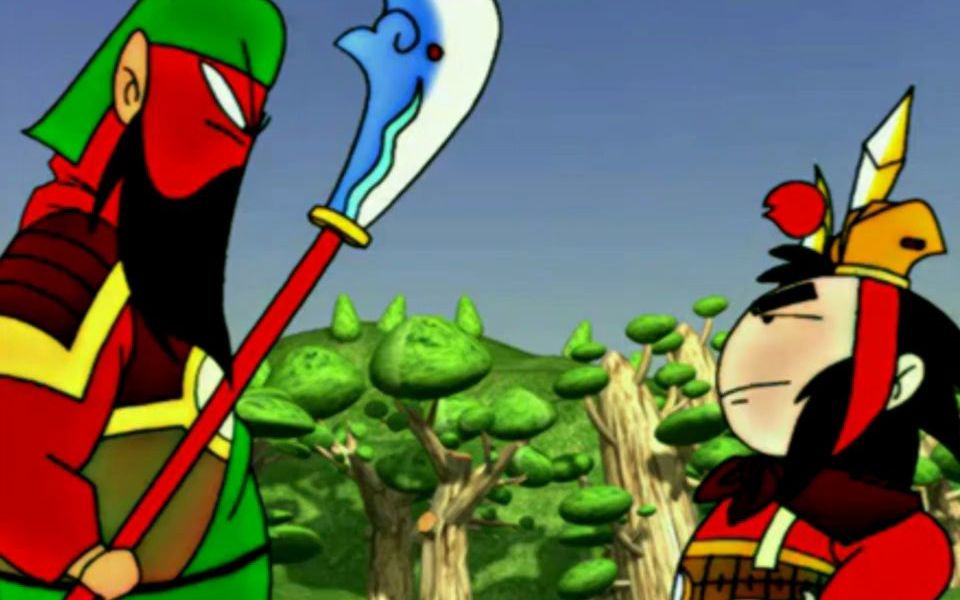 q版三国:关羽大战吕布,张飞一怒之下变成超级赛亚人