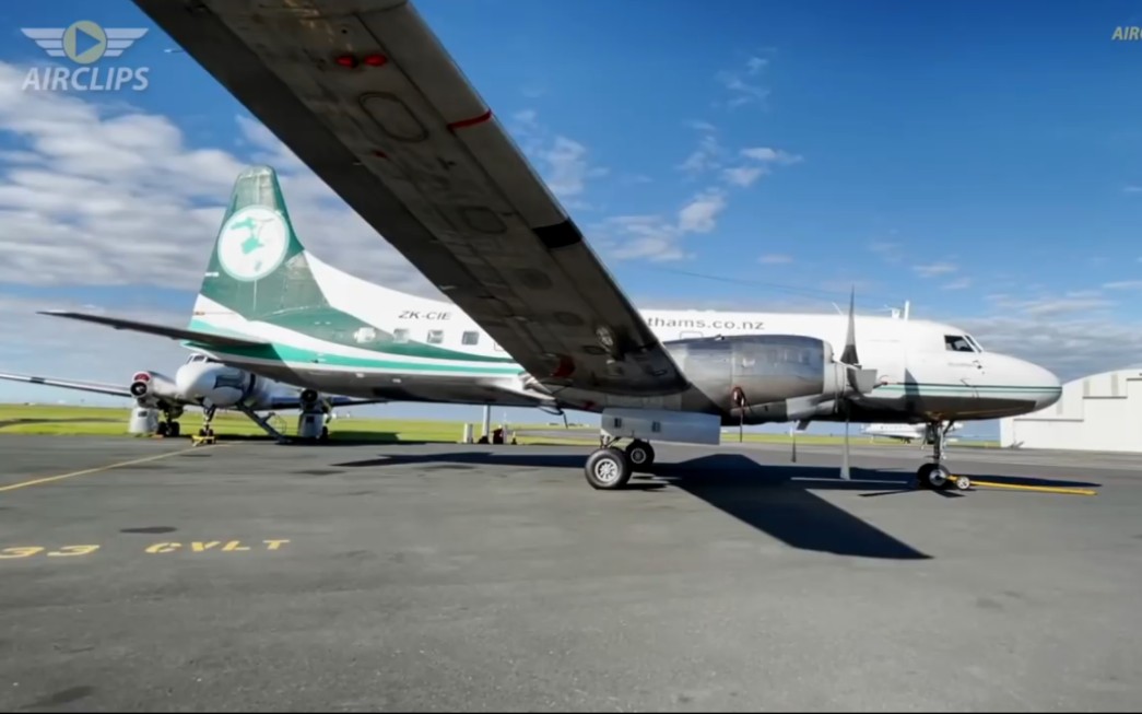 新西兰chathams查塔姆航空公司1957年康维尔cv-580超级飞机