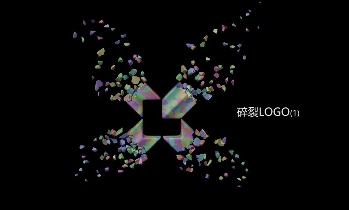 自学C4D第十五天——制作:碎裂LOGO(1)哔哩哔哩bilibili