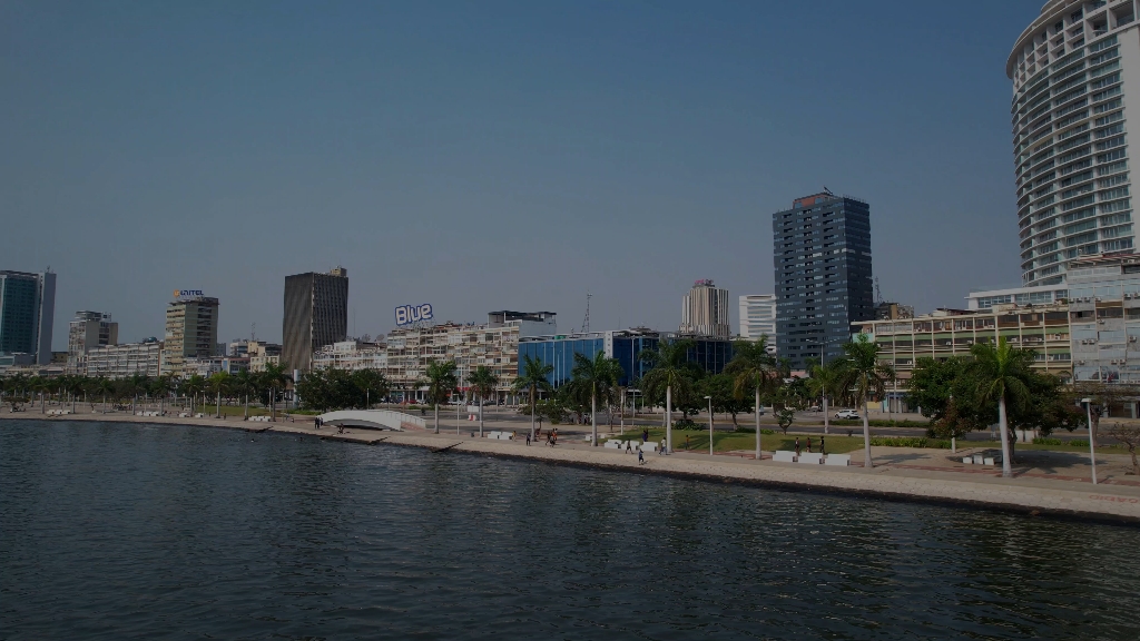 异域风情航拍安哥拉首都罗安达