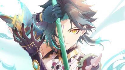 《原神》魈 手书「守护之约，至死不渝。」