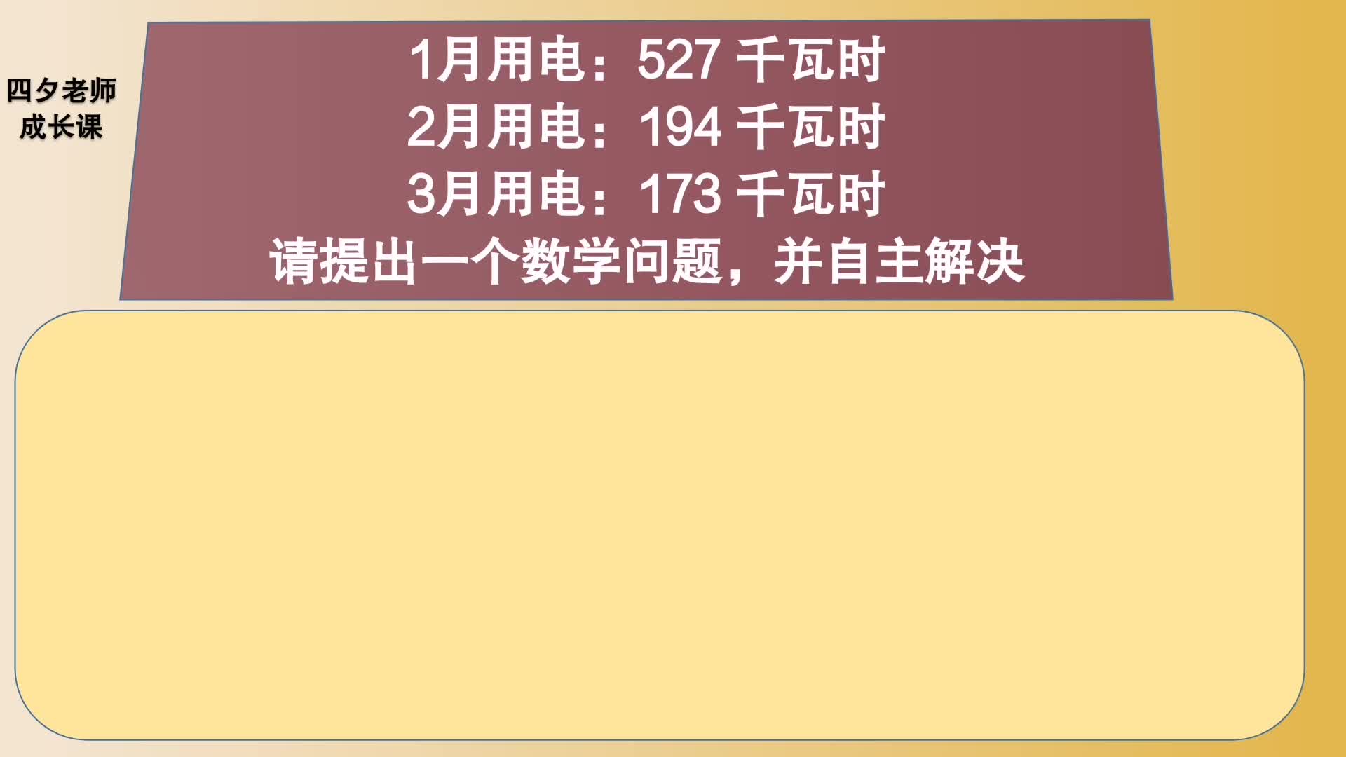 四年级数学:三个月一共用电多少千瓦时?哔哩哔哩bilibili