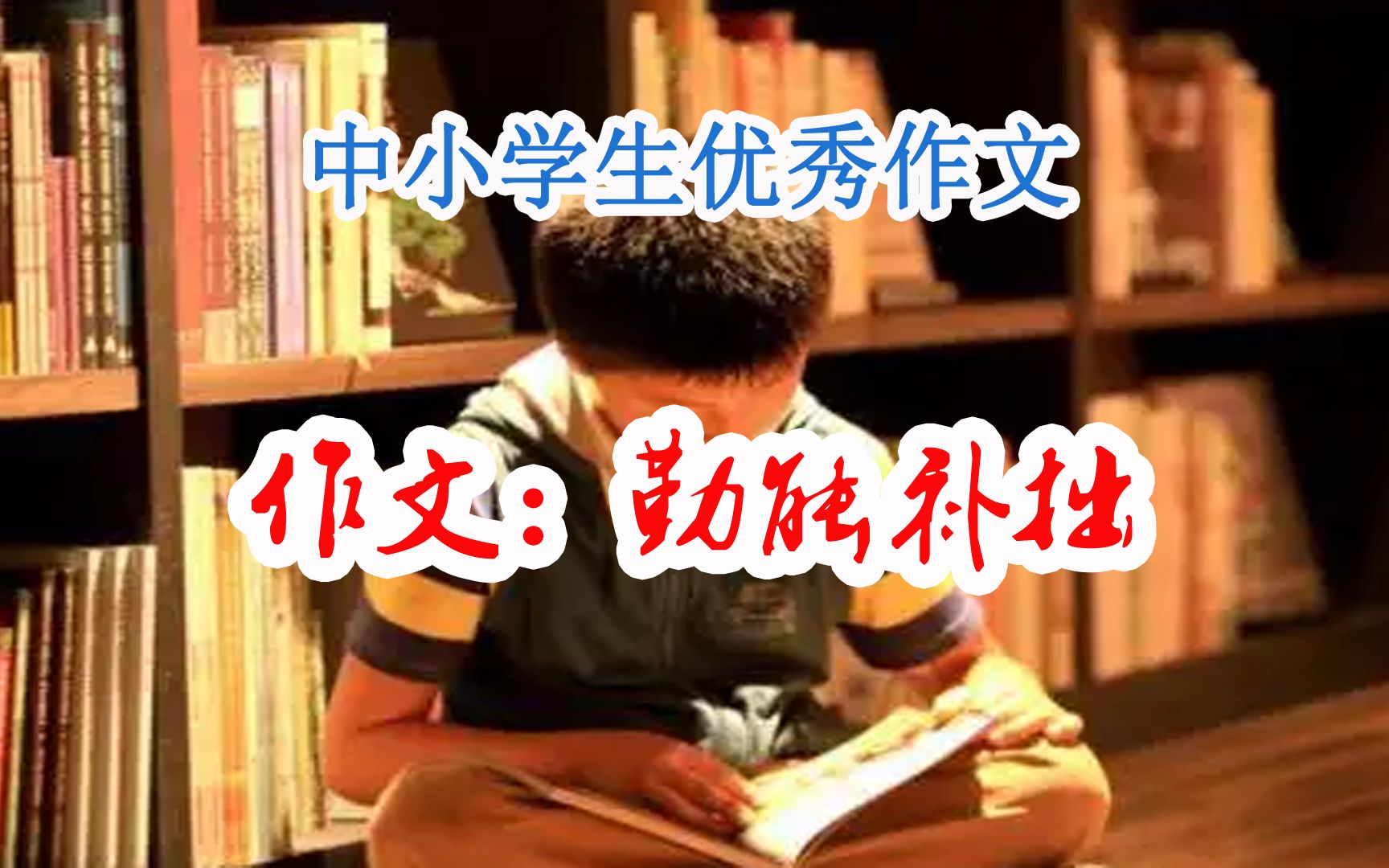 [图]范文与点评：手把手教中小学生写作文——勤能补拙