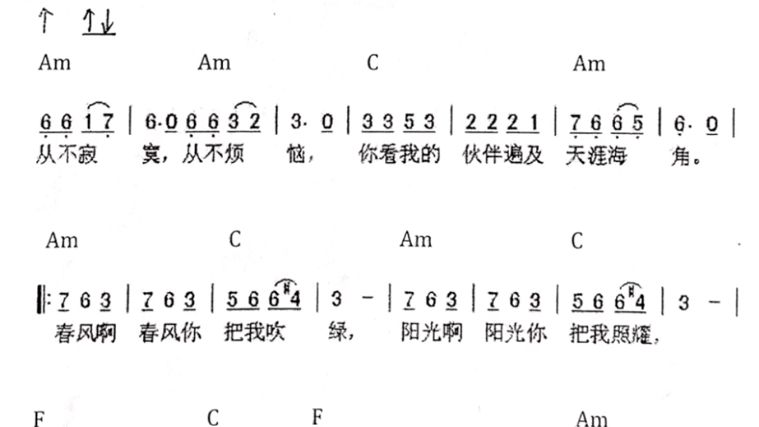 小草尤克里里谱图片