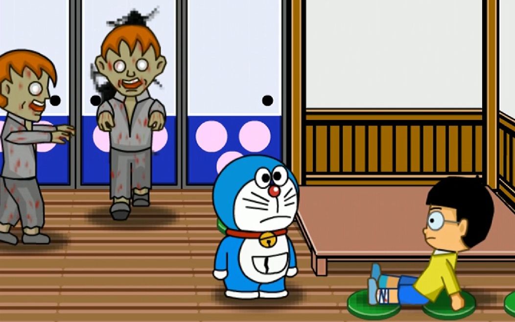 【路米】野比大雄大战生化僵尸,哆啦a梦,静香,胖虎,小夫全当吃瓜群众