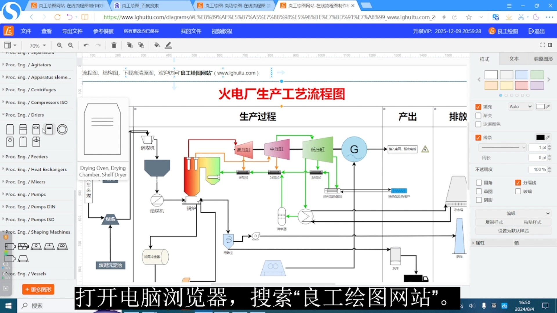 火电厂发电工艺流程图