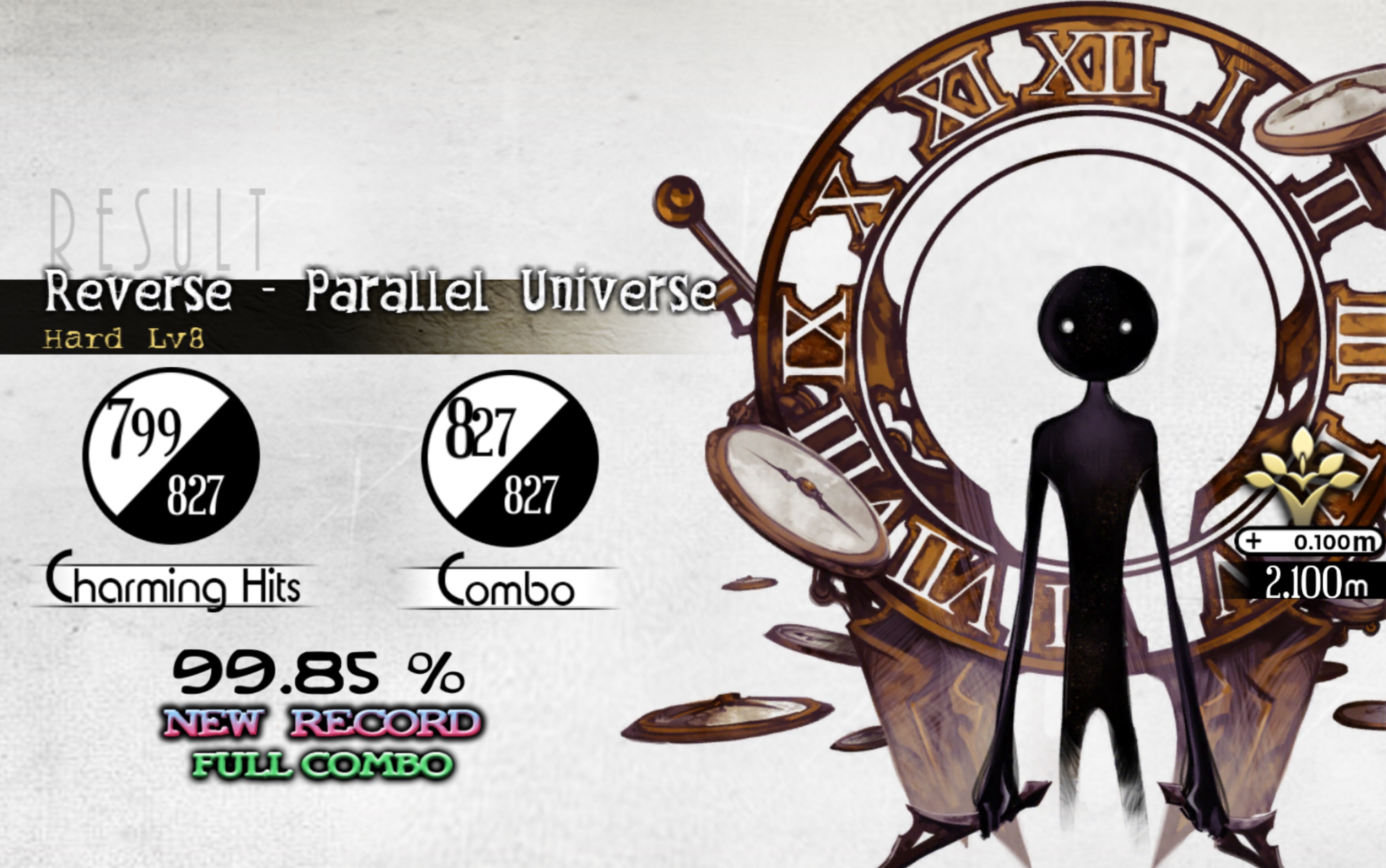 【deemo】reverse - parallel universe hard lv8 fc 99.85%