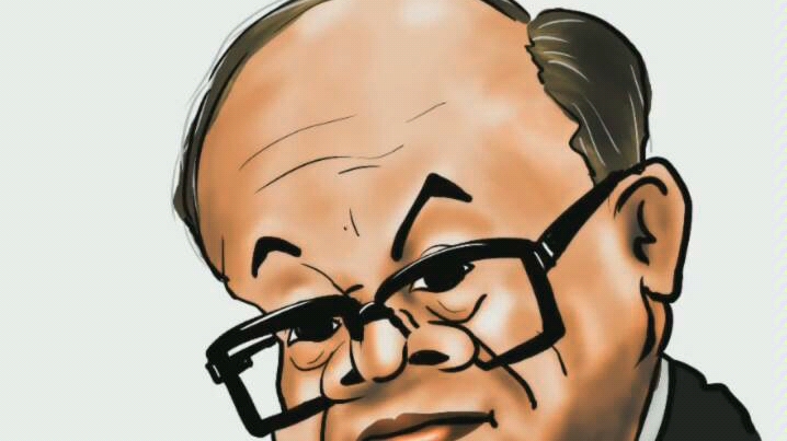 手绘夸张漫画～李嘉诚