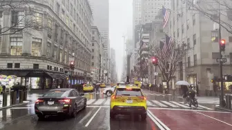 下载视频: 【4K 超清】雨天驾驶纽约市中心曼哈顿