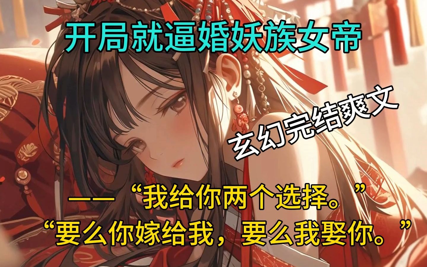 [图]《剑道女帝》开局逼婚妖族女帝——“我给你两个选择。”“要么你嫁给我，要么我娶你。”