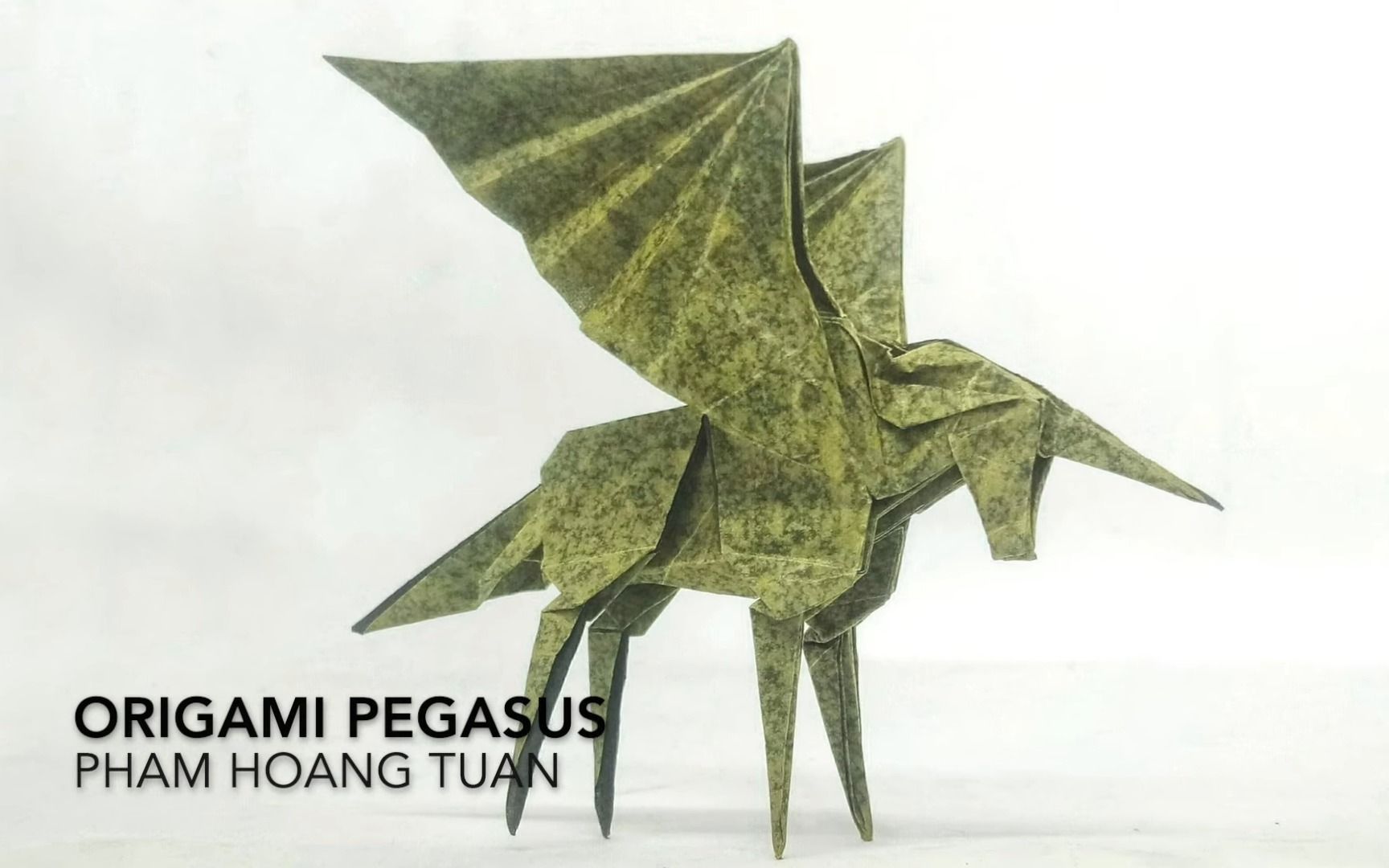 【JM's Origami】飞马折纸教程Origami pegasus by Pham Hoang Tuan哔哩哔哩bilibili