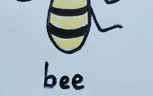 bee创意单词图片