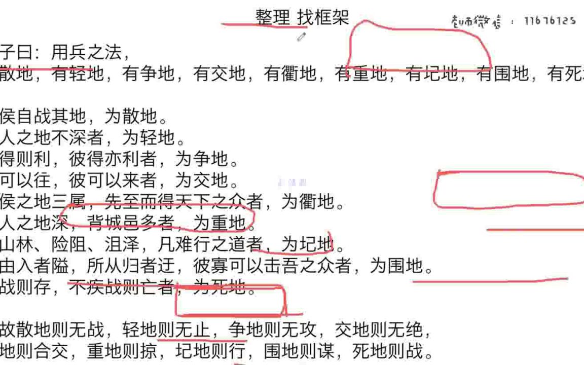 一心多用孙子兵法提纲学习法(4)记忆规律记忆的方法哔哩哔哩bilibili