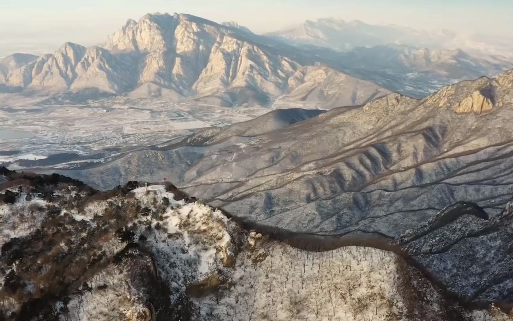 登封嵩山雪景