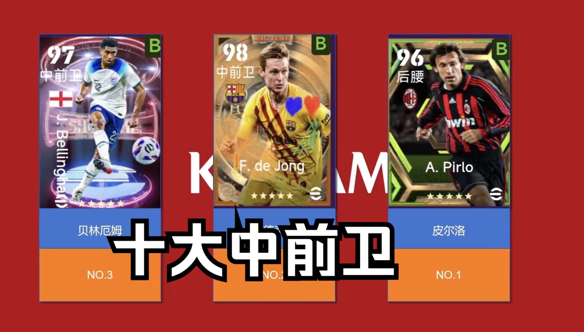【实况足球】efootball2024国际服十大热门中前卫