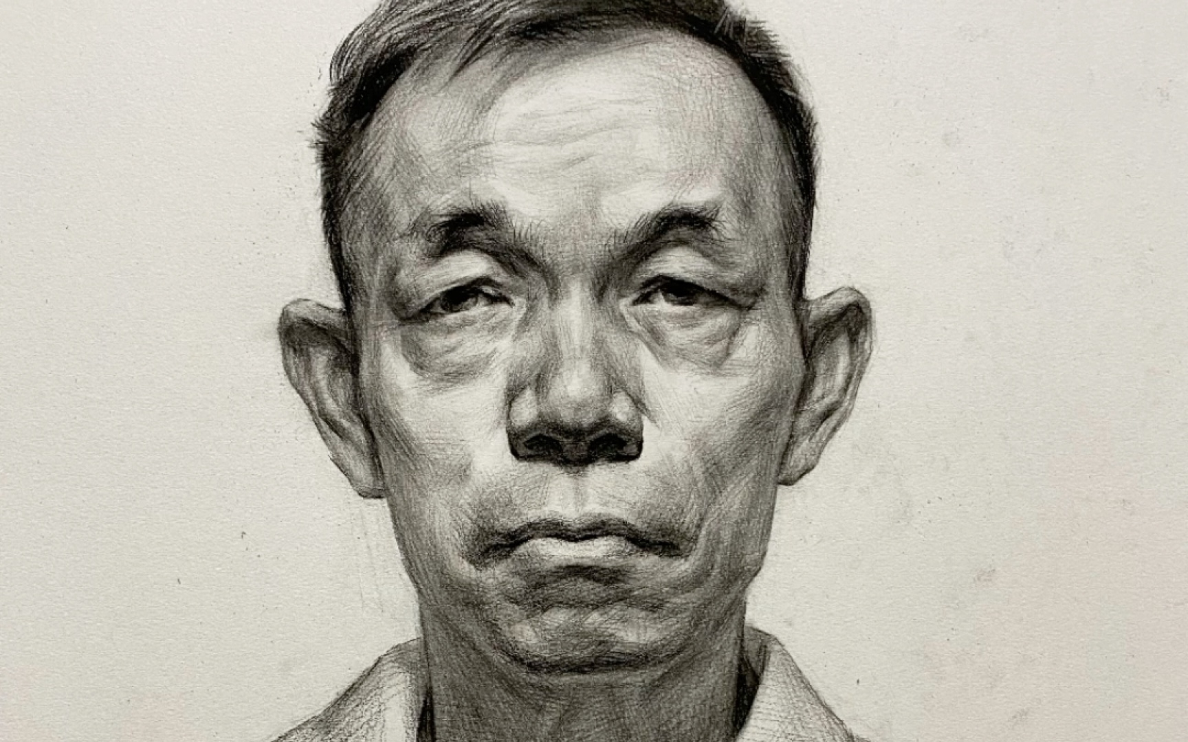 素描头像篇:正面男中年