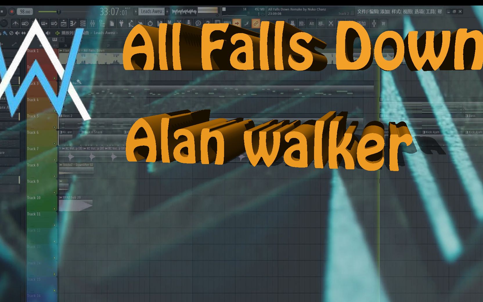 [图]Alan Walker--All Falls Down工程文件FLP