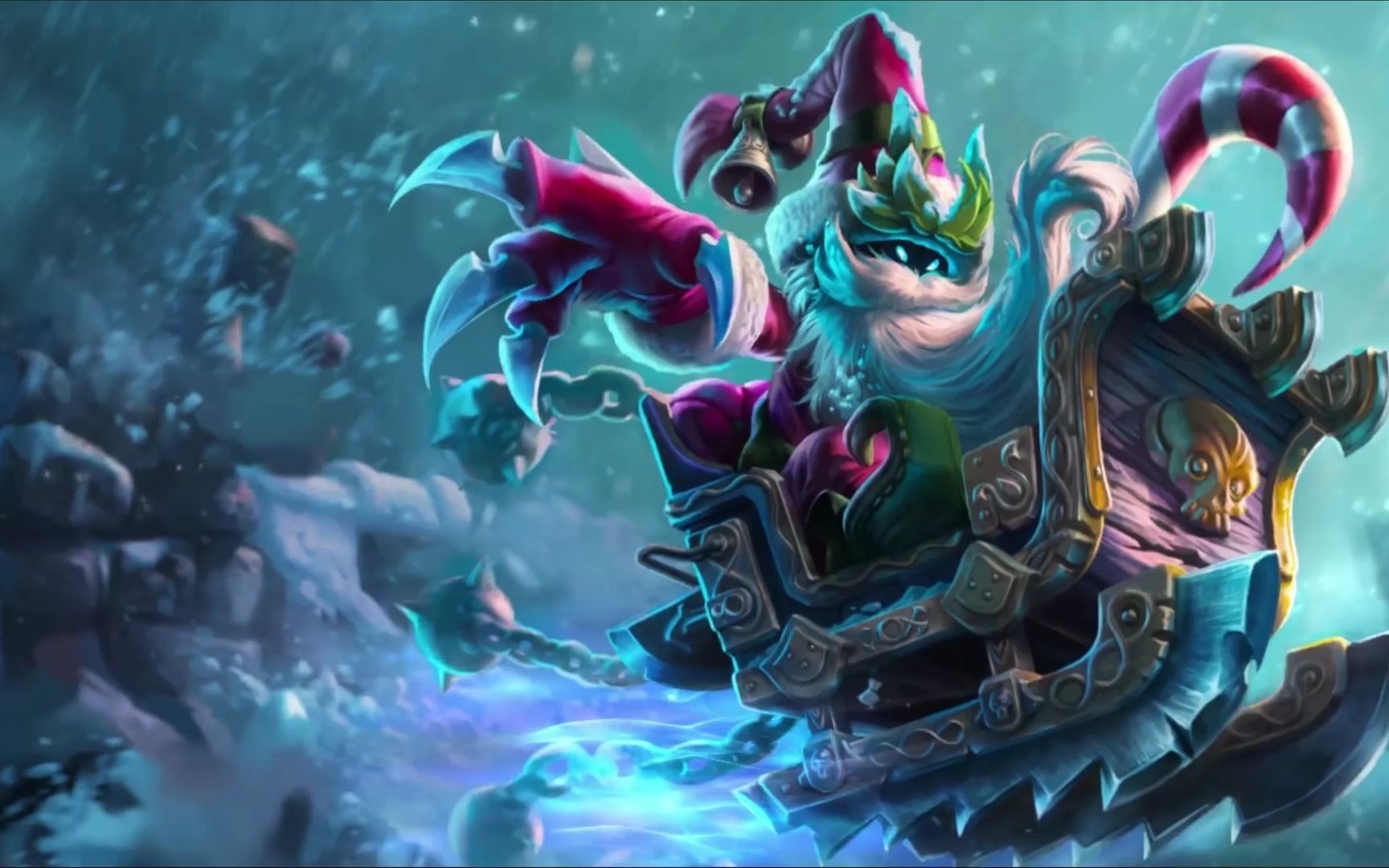 lol手游 维迦 邪恶圣诞老人皮肤展示_哔哩哔哩bilibili_英雄联盟手游