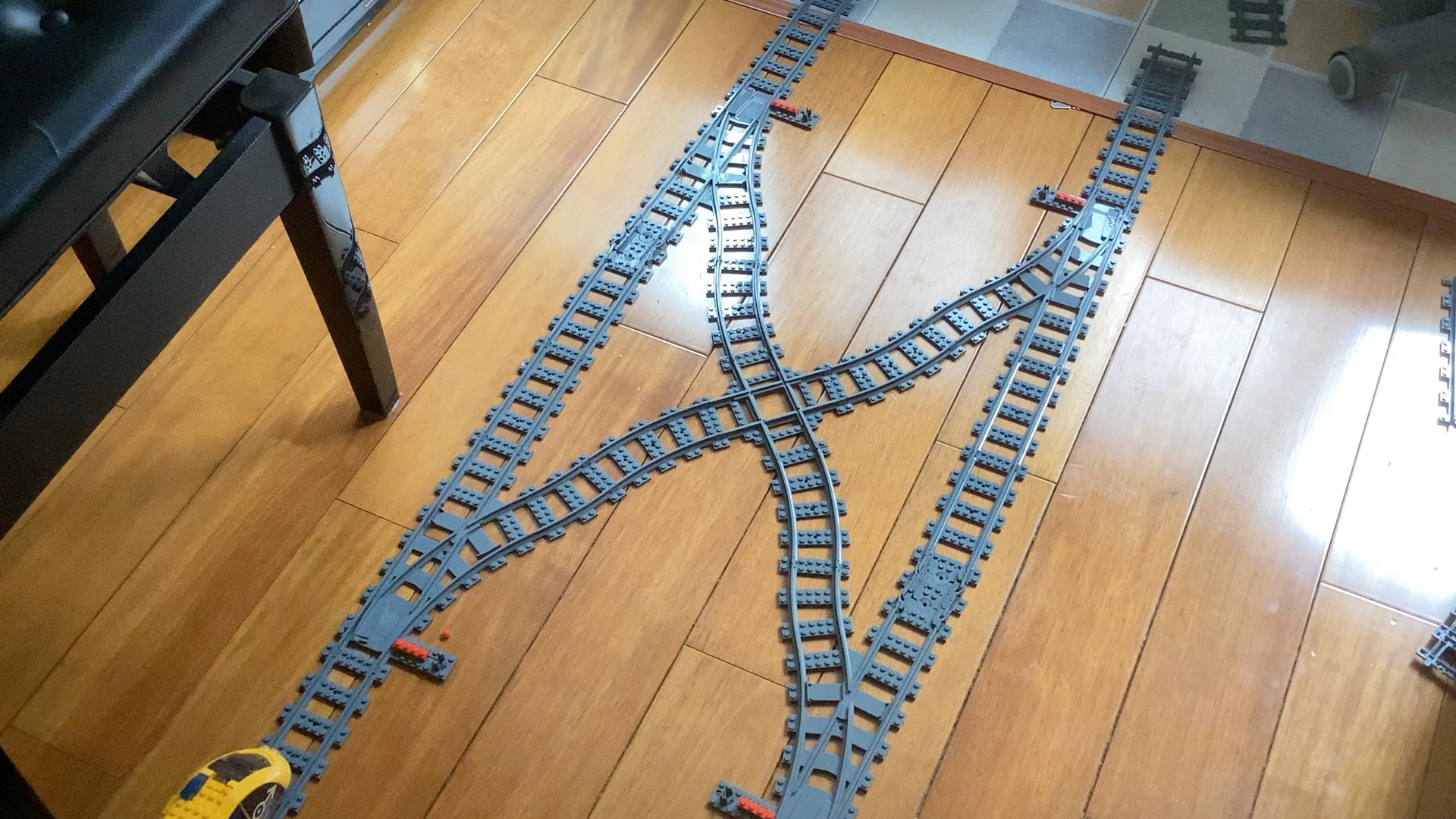 手工拼装交叉道岔n