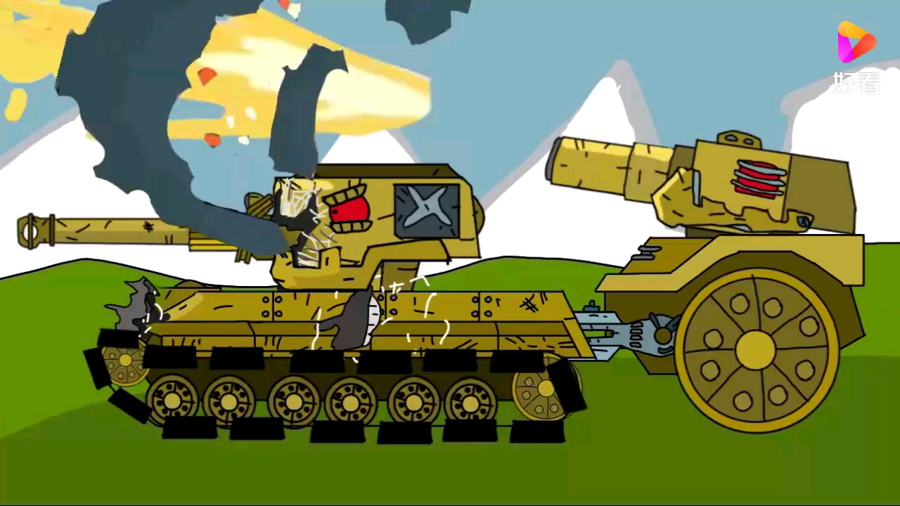 坦克世界动画 巨鼠 vs kv44