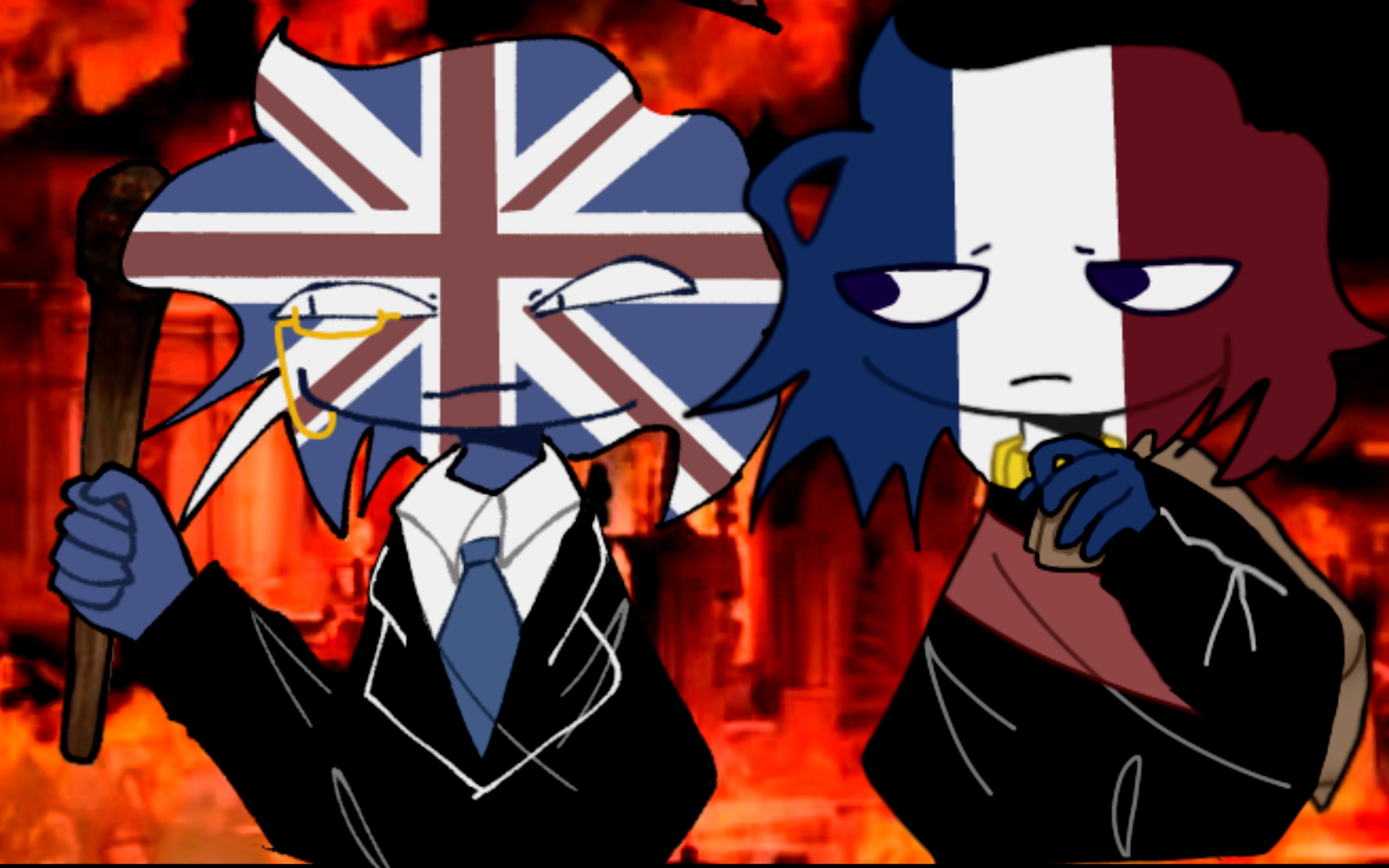 【ch/近历史向】英法联军 sprawling idiot effigy meme