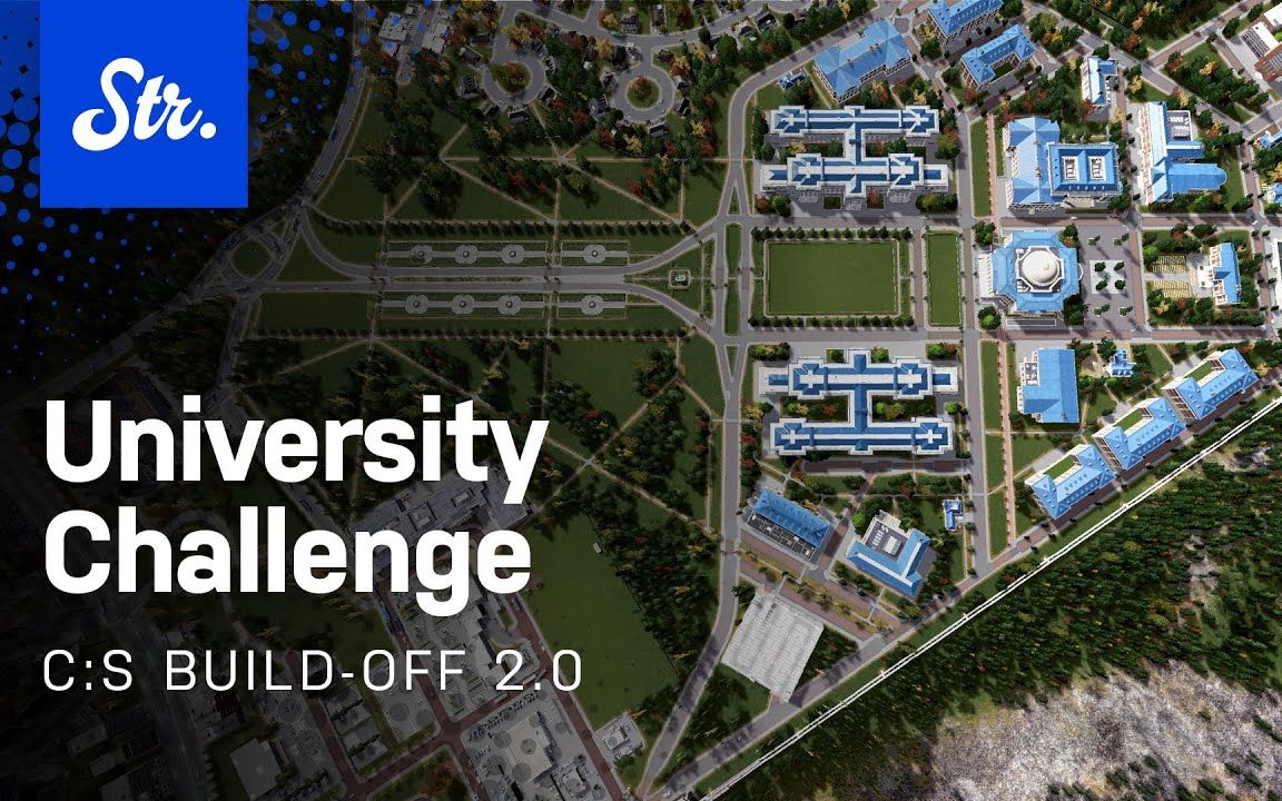 [图]官方全球建造比赛 - 大学校园 #都市天际线 Cities Skylines Global Build-Off — University Challenge