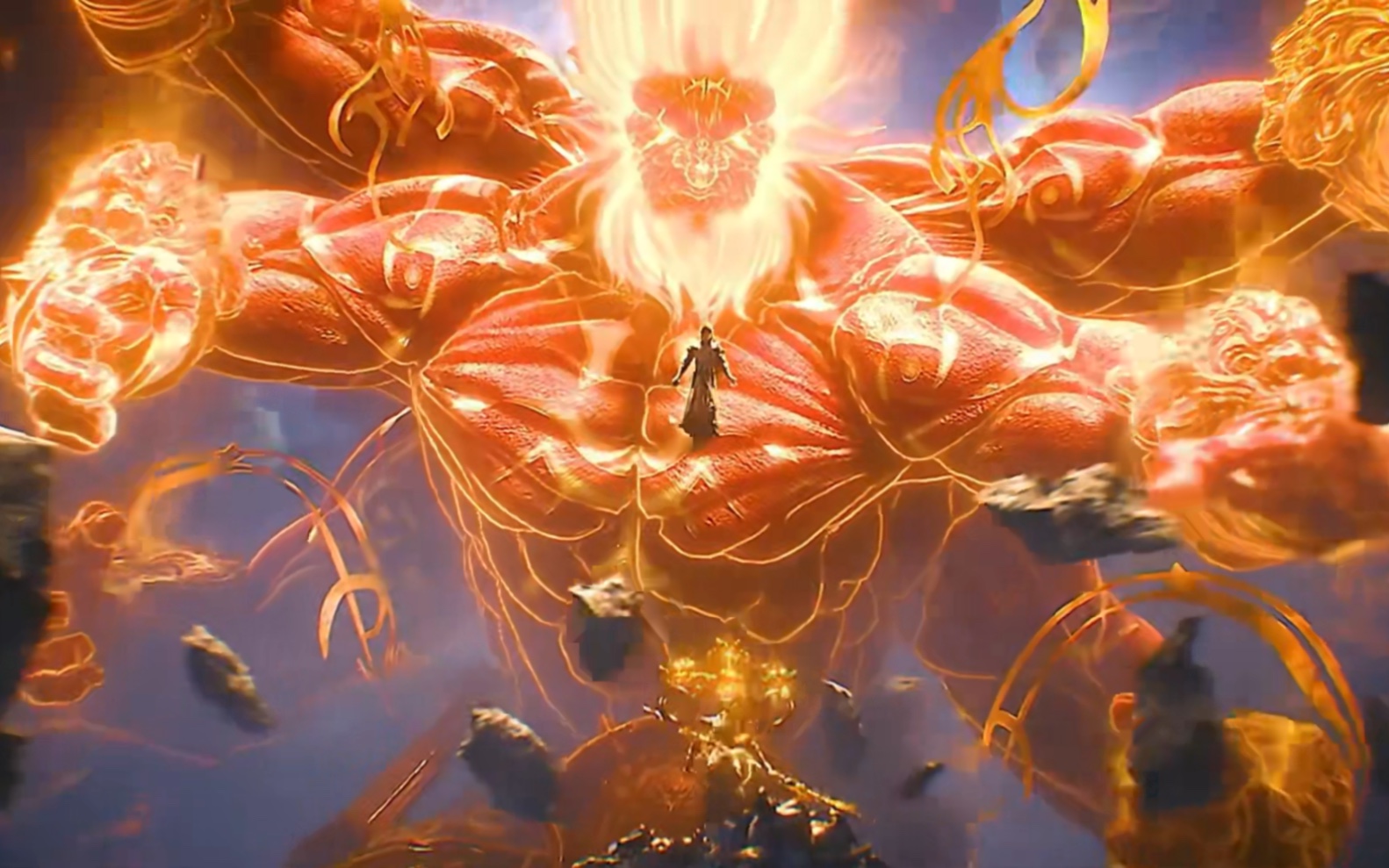 雷帝形态来袭!石昊vs战天歌!#完美世界