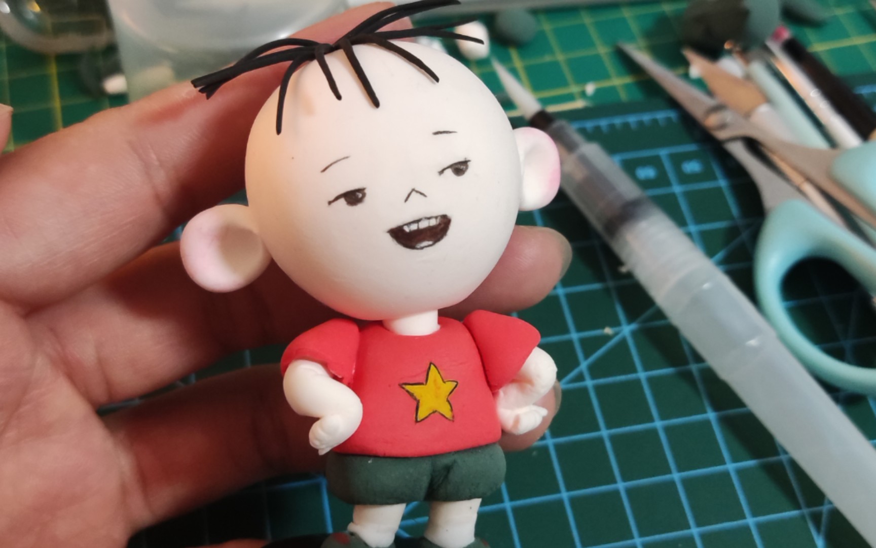 day3: 大耳朵图图黏土制作,记得做快乐的小孩呀~_哔哩哔哩_bilibili