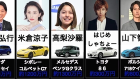 日本超人气 女星 的爱车 座驾 大公开 系列 简直是富婆啊 最贵的竟然达到一辆价值0万rmb的汽车 比较向视频 排行向视频 哔哩哔哩