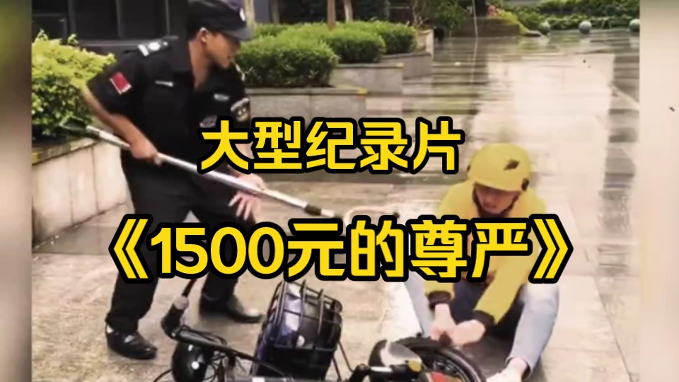 一个人的尊严值多少钱?答案是1500元.大型纪录片《1500元的尊严》哔哩哔哩bilibili