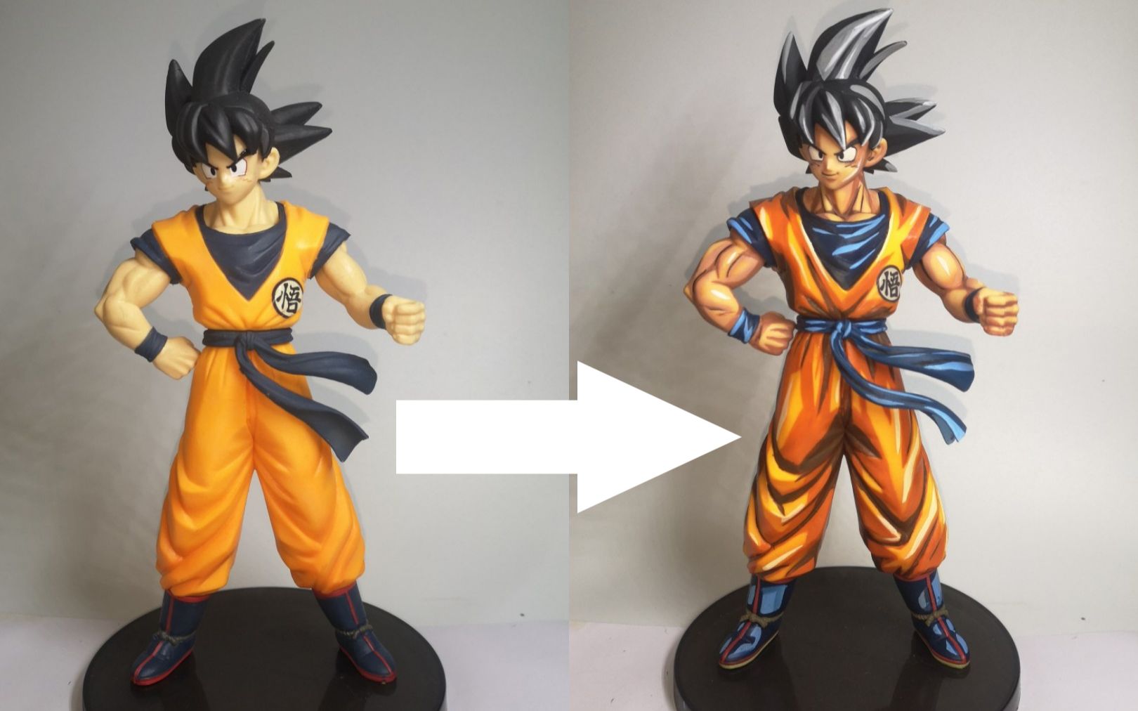 活动作品七龙珠孙悟空二次元涂装过程及简单教程