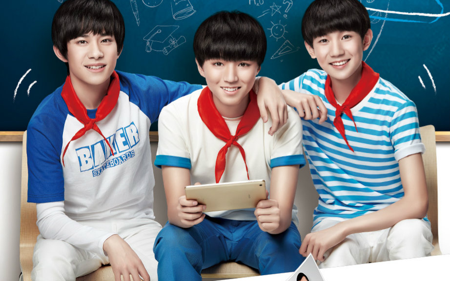 【tfboys】步步高家教机广告,花絮 11p