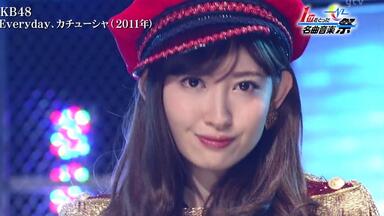 AKB】131102 FNS名曲的祭典（大岛优子、指原莉乃、北原里英）_哔