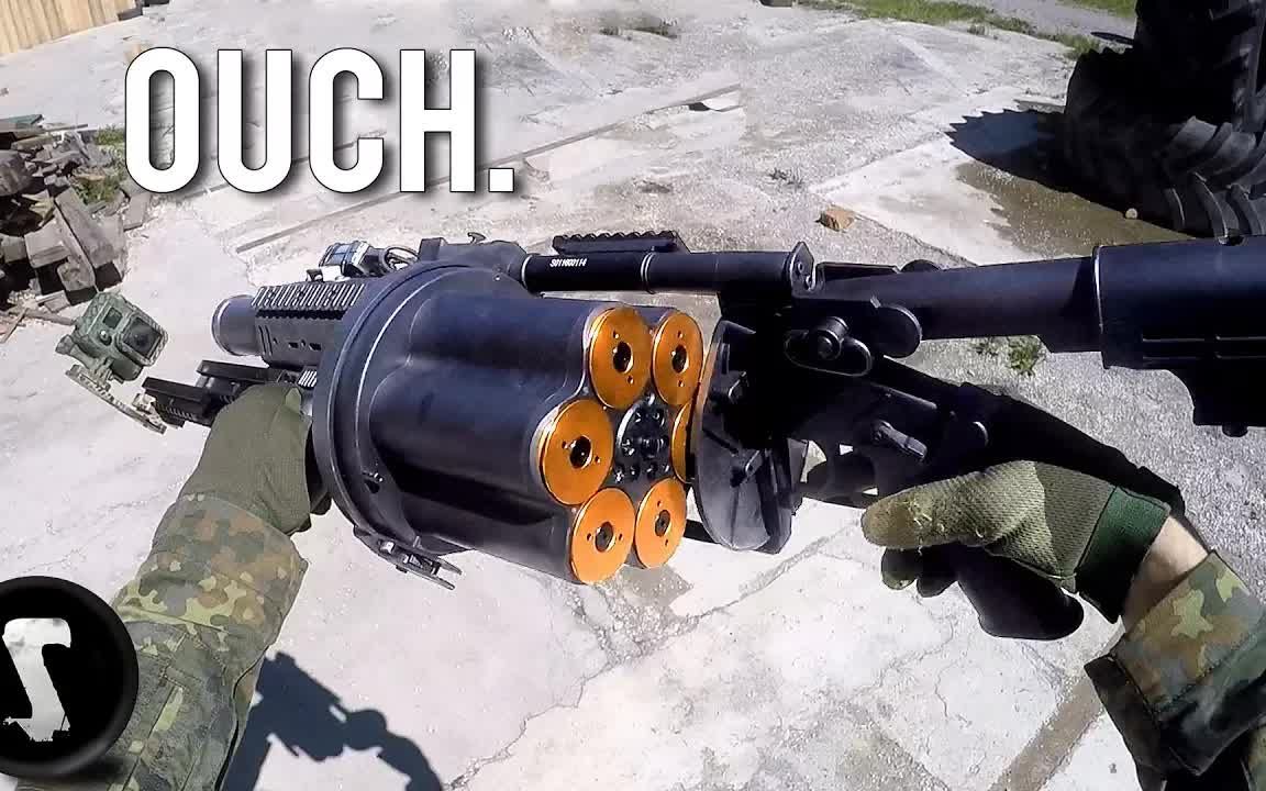 【airsoft】40mm榴弹打cqb—最痛的比赛-屑橘子头-很爽的东西-哔哩