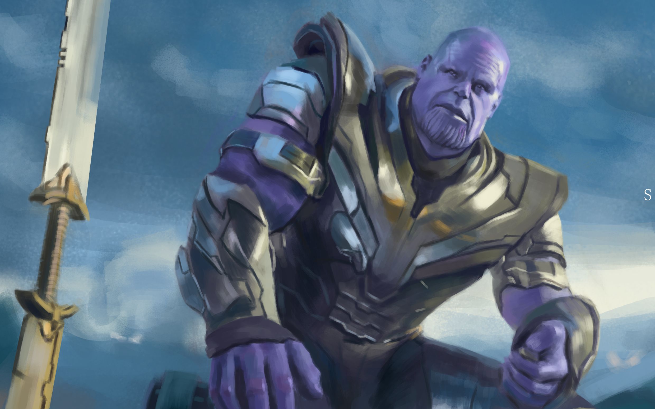 【板绘过程】画一个复联4灭霸