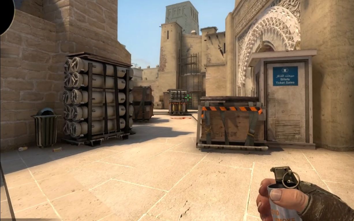 【csgo】让队友目瞪口呆!高端局必学 - 大师级烟雾弹(荒漠迷城)