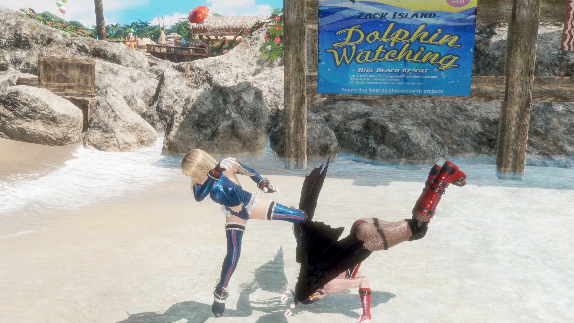 玛莉萝斯marie rose 蓝色竞速泳装 vs 女天狗nyotengu