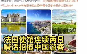 “不用隔离，你来不来” 法国使馆连续两日喊话招揽中国游客