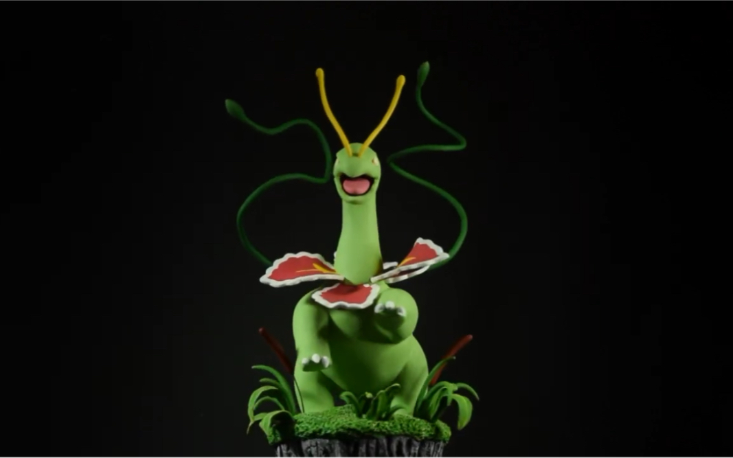 【雕刻】神奇宝贝粘土艺术 meganium(大竺葵)!制作过程完整版!