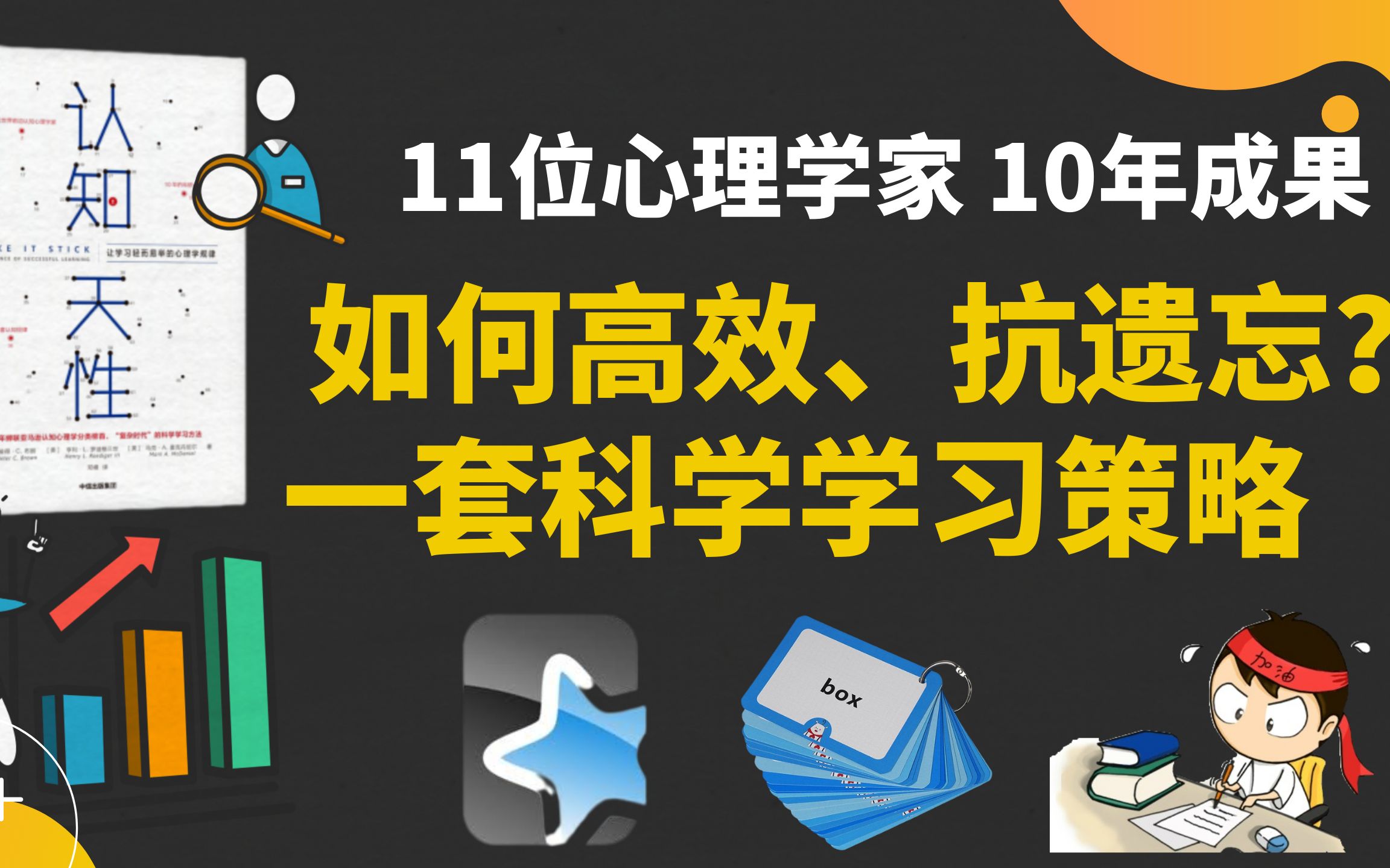 [图]1套科学的学习策略，和1个实现工具Anki | 《认知天性》