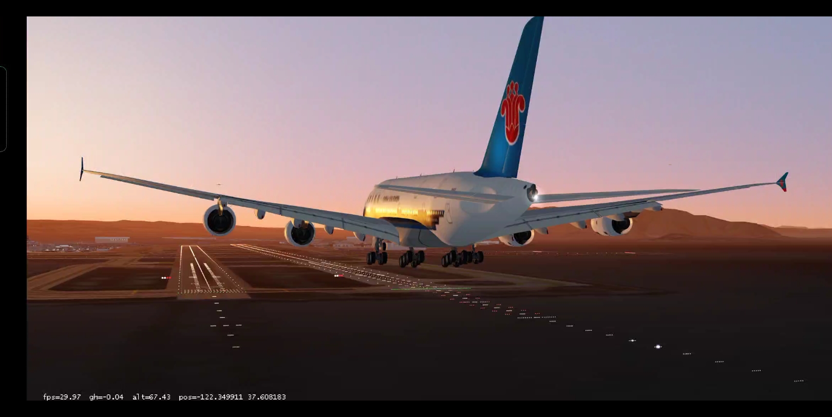 谨以此片纪念曾出现在我们心中的大胖#飞友 #a380 模拟器:aerofly2021