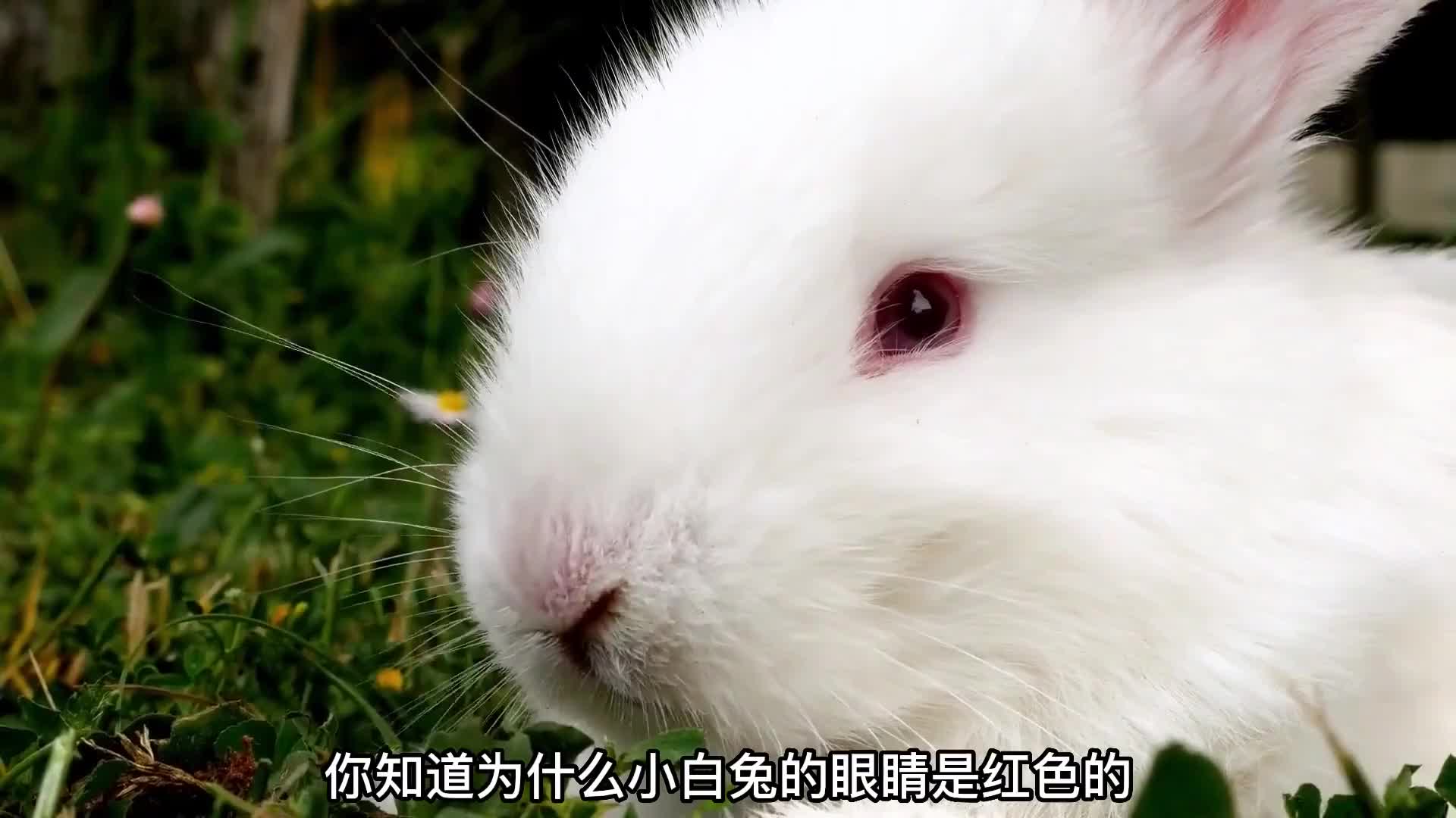 为什么小白兔眼睛是红色的,而其他兔子却是其他颜色?
