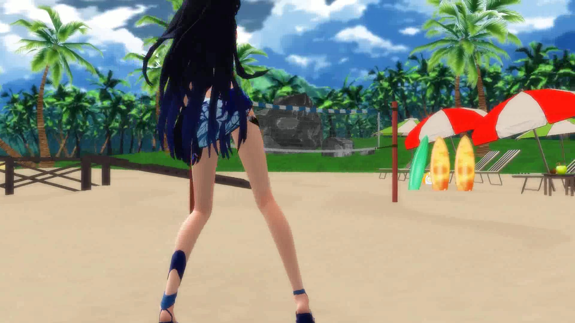 从这个角度看过去~~芽衣的泳装好赞!