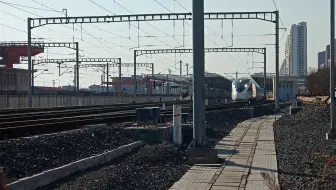 【中国铁路】复兴号驶出塘沽站开往滨海站