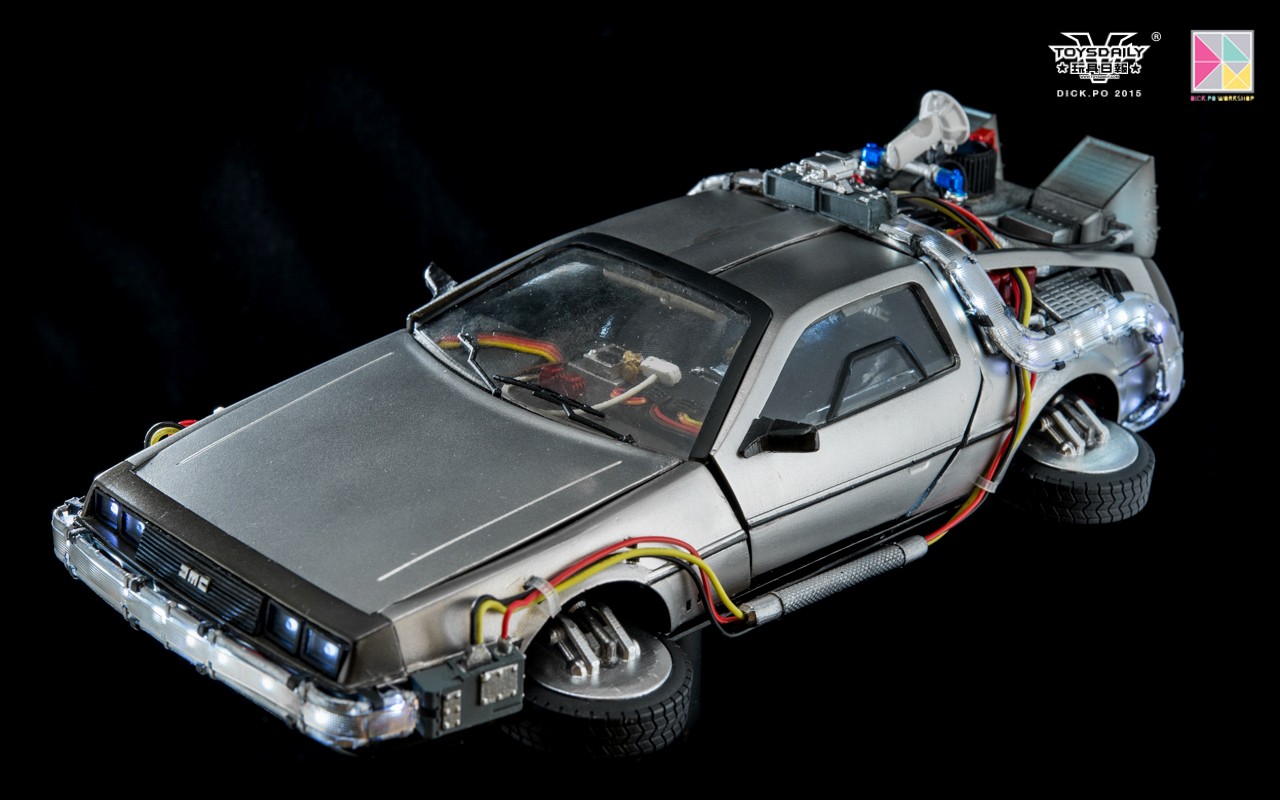 【开箱】风火轮电影系列——《回到未来》德罗宁12 满满科技风_哔哩