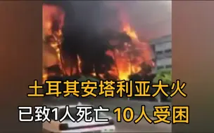 Download Video: 土耳其安塔利亚森林大火：已致1人死亡 10人受困