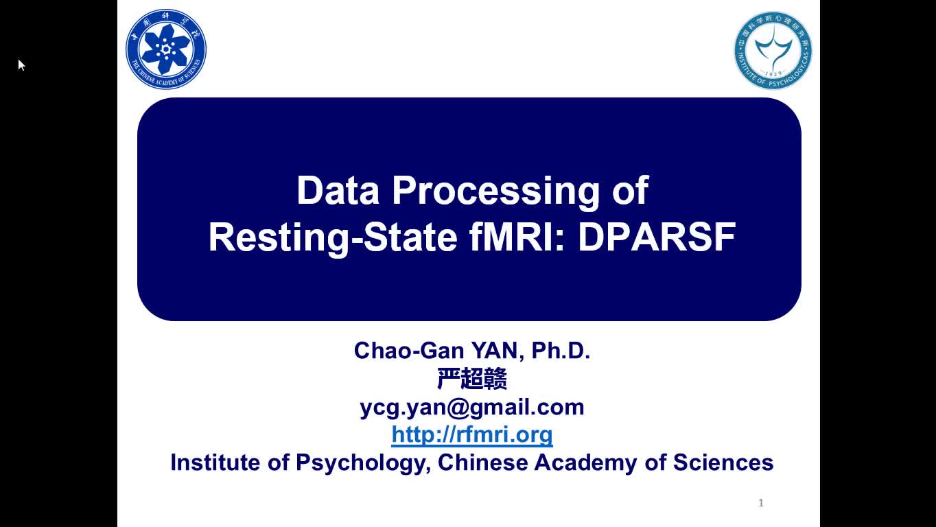 Reprint4RfMRIDataProcessingDPARSFAEnglish哔哩哔哩bilibili